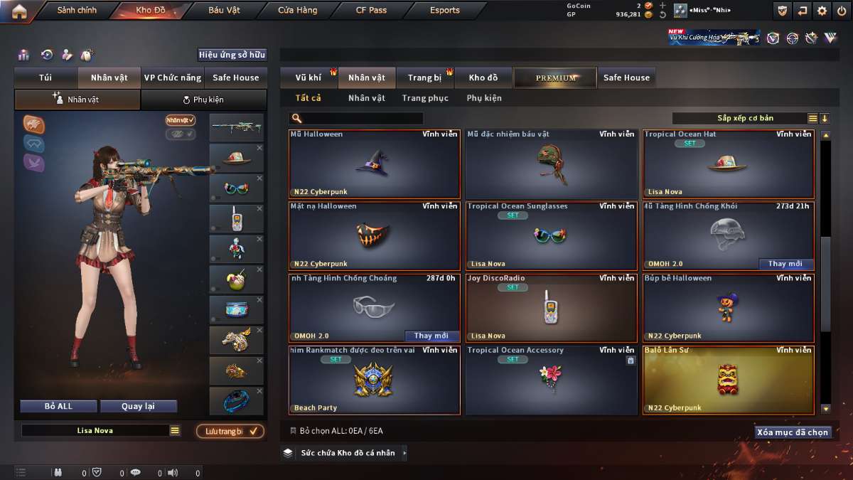 shop acc cf uy tin gia re